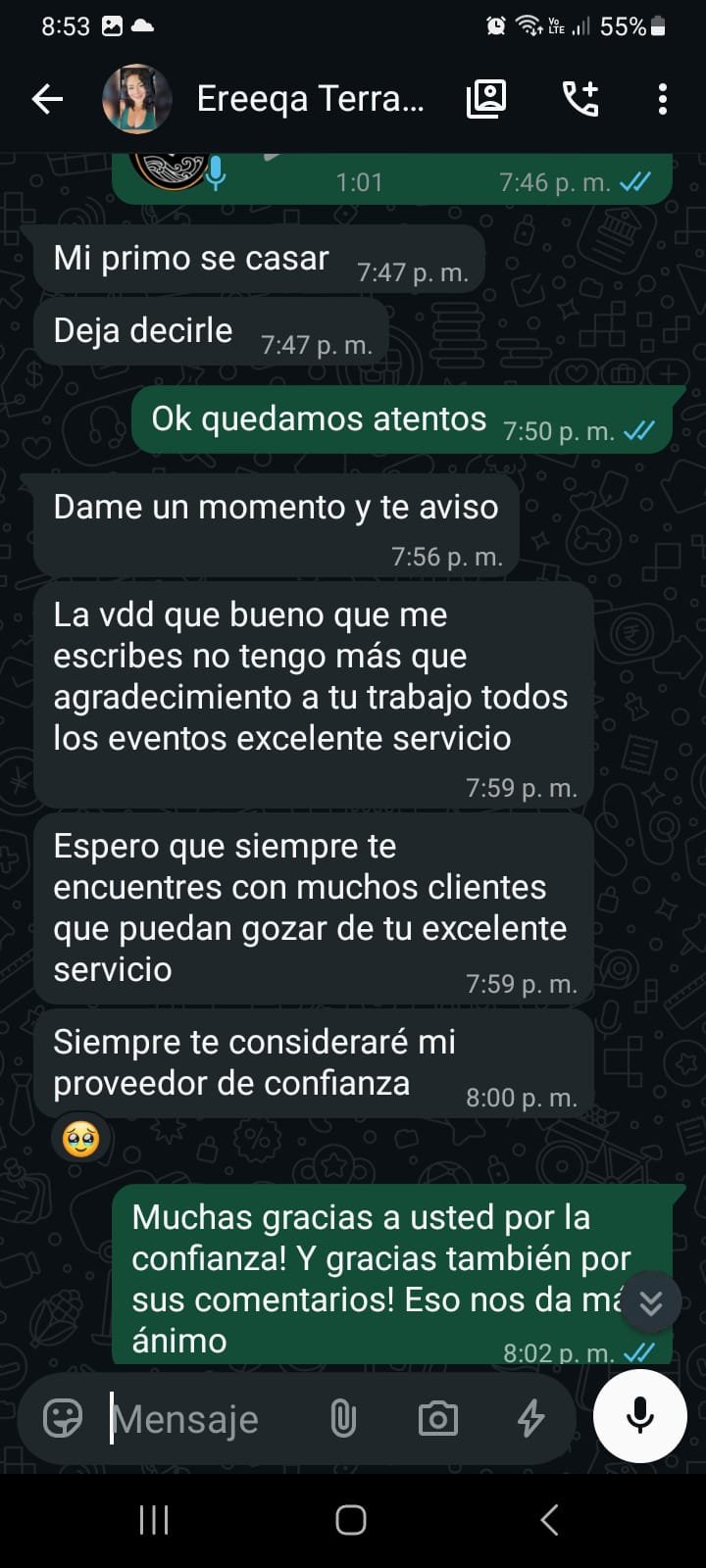 Comentario cliente 2